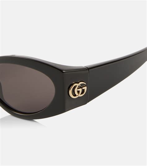 gucci oval web gg sunglasses|gucci oversized oval gg sunglasses.